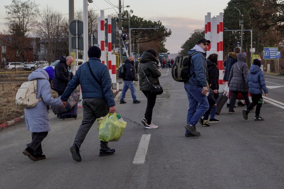 Fotografija: Vstop skozi romunsko mejo. FOTO: Inquam Photos Via Reuters
