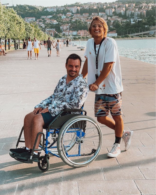 Fotografija: Njuno prijateljstvo je obrodilo sadove tudi na glasbenem področju. FOTO: OSEBNI ARHIV
