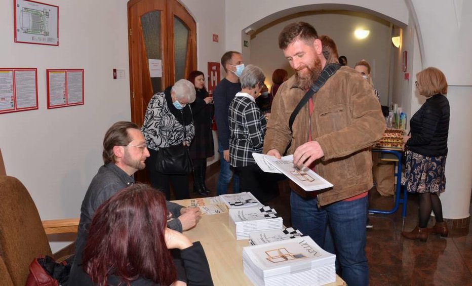 Fotografija: Franc Koren je predstavil novo pesniško zbirko.
