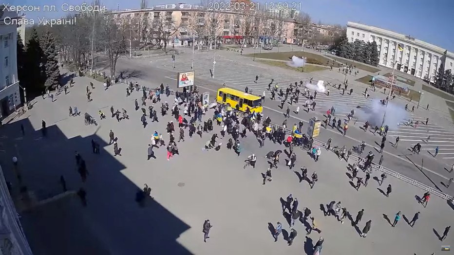 Fotografija: Ruska vojska je streljala na protestnike. FOTO: Social Media, Via Reuters
