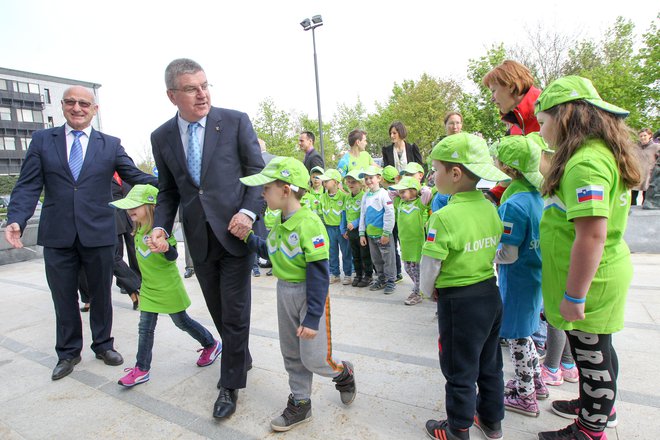 Gabrovec in Bach sta se srečala tudi leta 2016 v Ljubljani. FOTO: Marko Feist