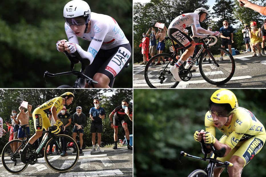 Fotografija: Karavana Toura naj bi spet zavila na La Planche des Belles Filles, kjer je lani Tadej Pogačar slekel rumeno majico Primožu Rogliču. FOTO: Anne-Christine Poujoulat/AFP
