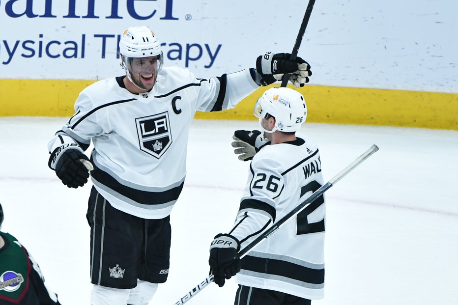 Fotografija: Anže Kopitar je prinesel zmago Los Angeles Kings. FOTO: USA Today Sports
