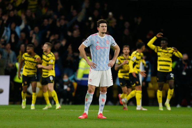 Harry Maguire je prevzel krivdo za slabe rezultate. FOTO: Ian Kington/AFP
