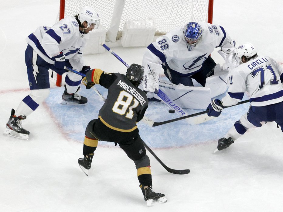 Fotografija: Andrej Vasilevskij je za Tampo zbral 38 obramb. FOTO: Ethan Miller/AFP
