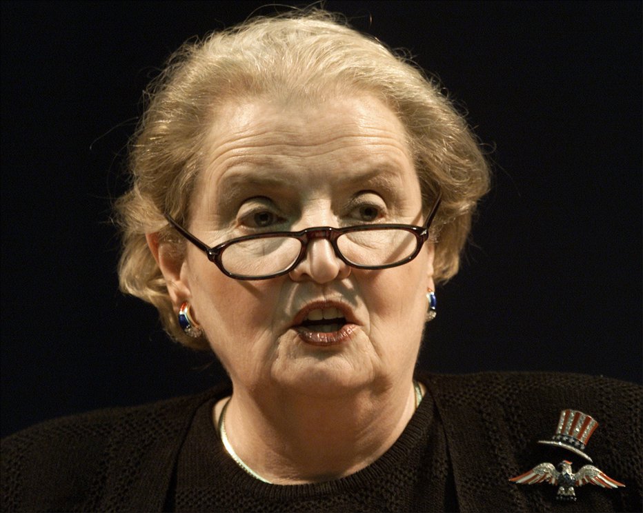 Fotografija: Madeleine Albright. FOTO: Andrew Wong, Reuters
