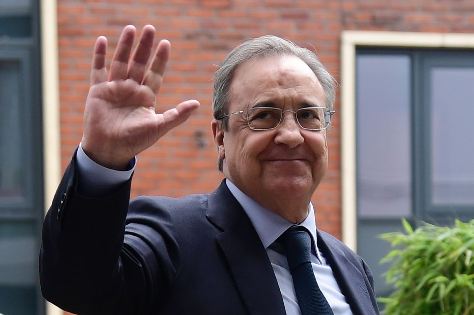 Fotografija: Florentino Perez je pobudnik ustanovitve nogometne superlige zaprtega formata. FOTO: Javier Soriano/AFP