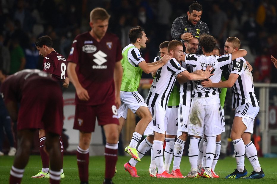 Fotografija: Juventus je dosegel novo zmago. FOTO: Marco Bertorello/AFP