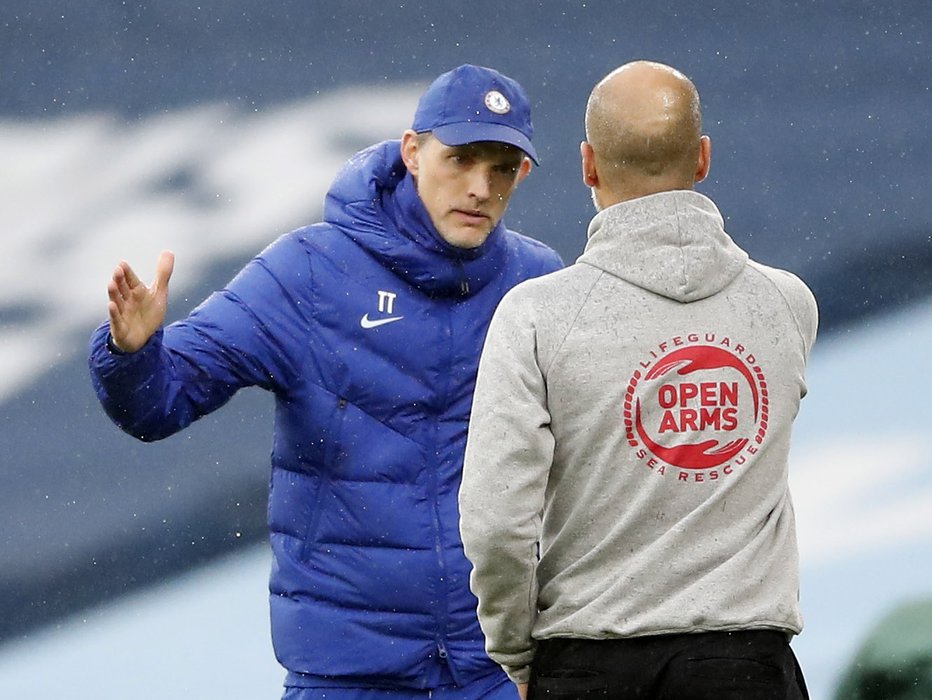 Fotografija: Thomas Tuchel in Pep Guardiola sta razvila veliko rivalstvo. FOTO: Martin Rickett/Reuters