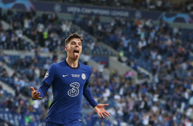 Finale v Portu je odločil Kai Havertz. FOTO: Jose Coelho/Reuters