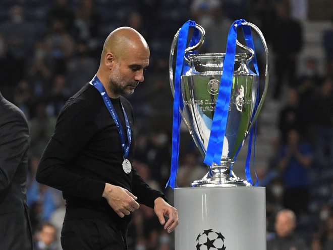 Pep Guardiola s Cityjem še ni osvojil lige prvakov. FOTO: Pierre-philippe Marcou/Reuters