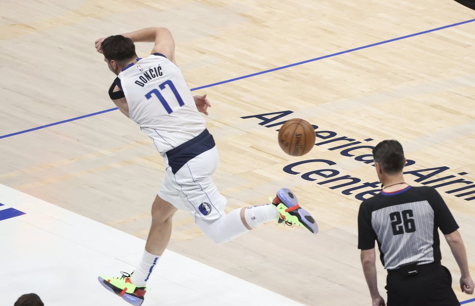 Fotografija: Luka Dončić ni bil pri strelu. FOTO: Kevin Jairaj/USA Today Sports