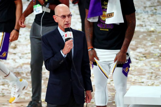 Adam Silver pričakuje, da se bo liga NBA nadaljevala prihodnje leto. FOTO: Kim Klement/USA Today Sports