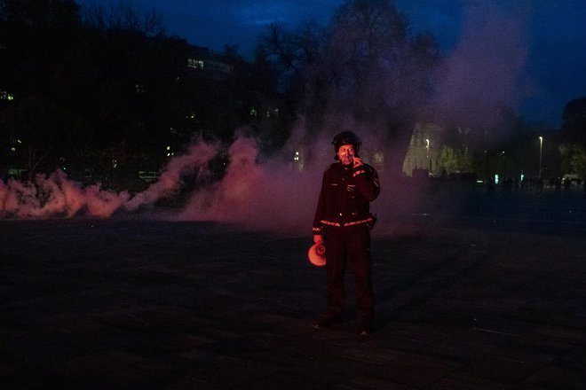 Protesti v Ljubljani. FOTO: Voranc Vogel