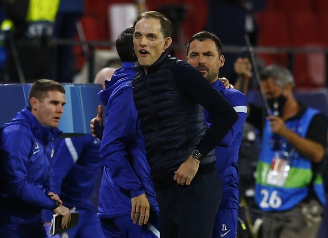 Thomas Tuchel je Chelsea popeljal v polfinale. FOTO: Marcelo Del Pozo/Reuters