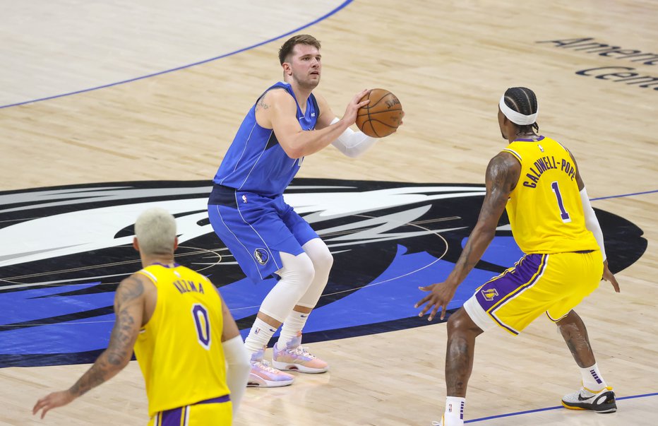 Fotografija: Luka Dončić je bil prvo ime tekme. FOTO: Kevin Jairaj/USA Today Sports