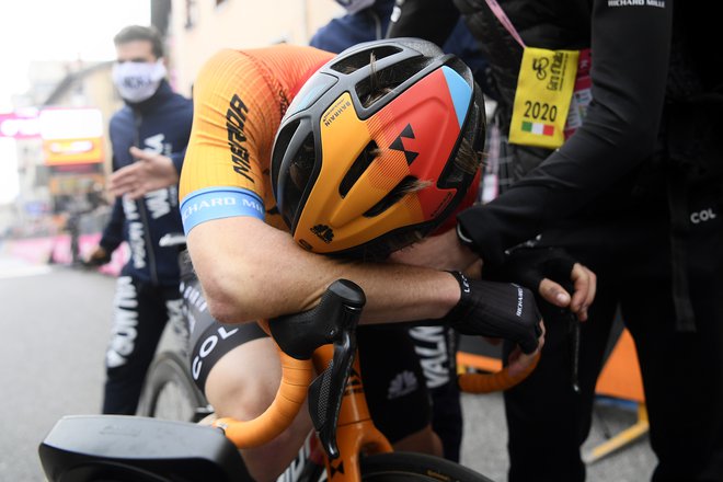 Tratnik je čustveno doživel svoj največji uspeh v karieri. FOTO: Fabio Ferrari/AFP