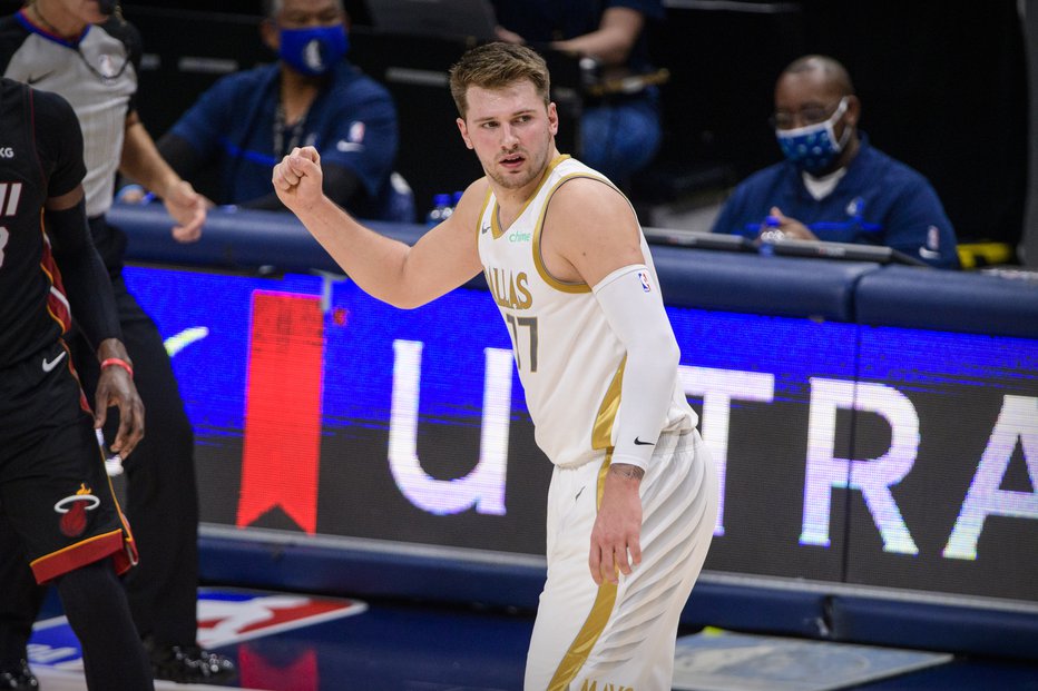 Fotografija: Luka Dončić je imel v tretjem tednu povprečje 30,3 točke, 12 skokov in 11,3 asistence. FOTO: Jerome Miron/Usa Today Sports