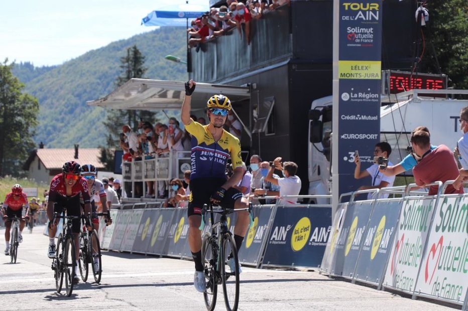 Fotografija: Primož Roglič se je v velikem slogu vrnil na mednarodno sceno.  FOTO: Tour de l'Ain