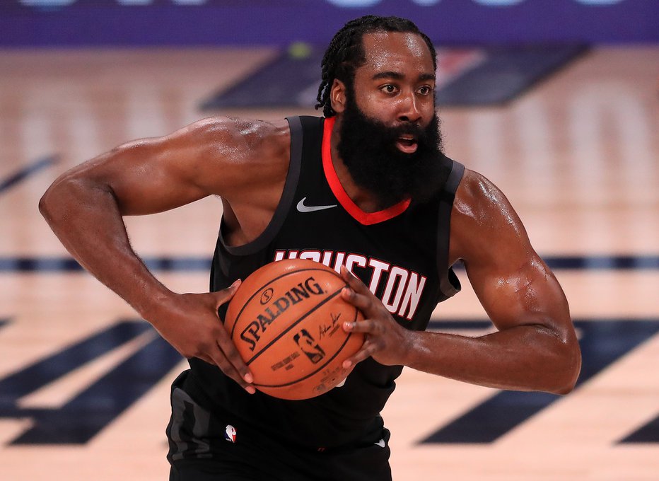 Fotografija: James Harden želi kariero nadaljevati v drugem klubu. FOTO: Mike Ehrmann/AFP