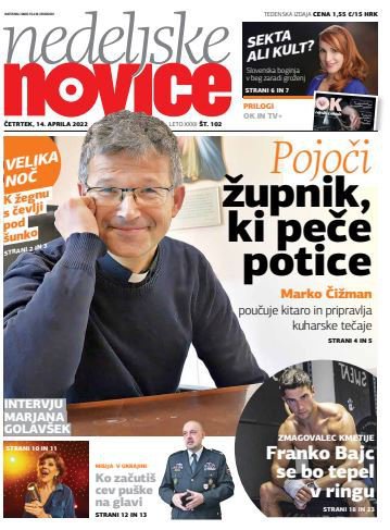 Naslovnica Nedeljskih novic. FOTO: S. N.

