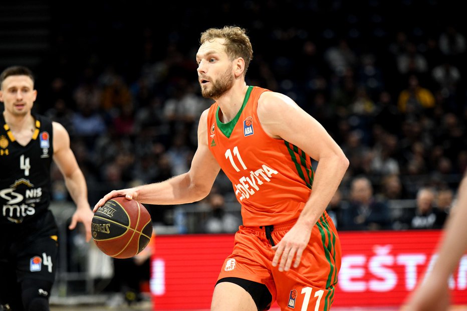 Fotografija: Jaka Blažič noče prezgodaj razmišljati o četrtfinalnem dvoboju s Partizanom. FOTO: ABA
