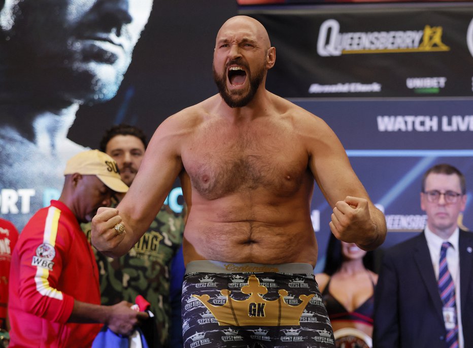 Fotografija: Tyson Fury je previden pred dvobojem z Dillianom Whytom. FOTO: Andrew Couldridge/Reuters
