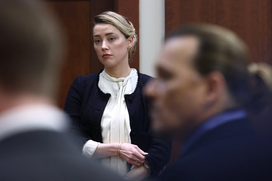 Fotografija: Amber Heard in Johnny Depp. FOTO: Pool, Reuters
