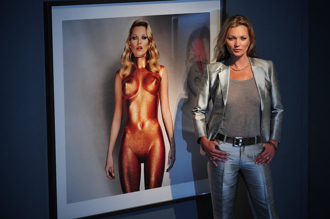 Kate Moss je bila ena najbolj iskanih vrhunskih manekenk. FOTO: Carl Court/Afp
