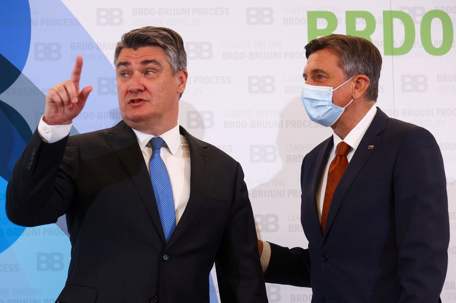 Fotografija: Zoran Milanović in Borut Pahor se danes ne bosta srečala. FOTO: Borut Živulović, Reuters
