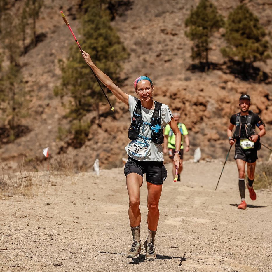 Fotografija: Nasmejana tudi na težki ultratekaški preizkušnji TransGranCanaria FOTOGRAFIJE: osebni arhiv
