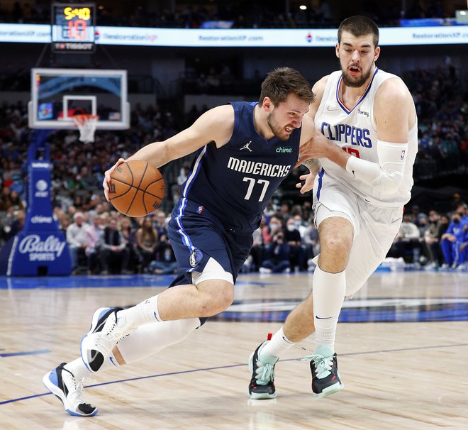 Luka Dončič je v odlični formi. FOTO: Richard Rodriguez/AFP
