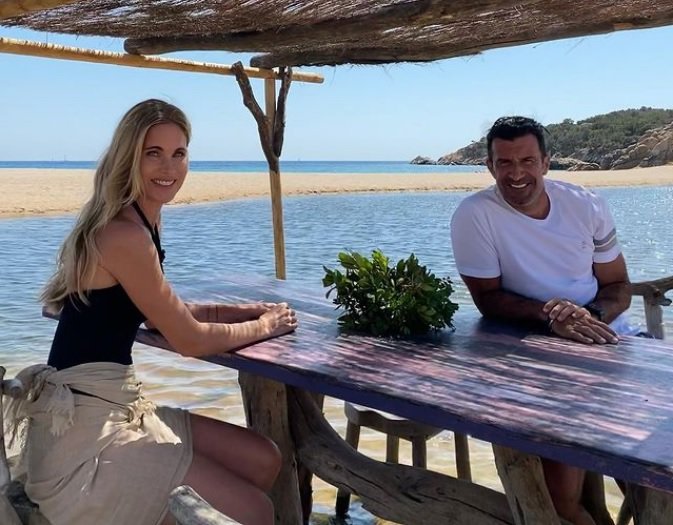 Fotografija: Luis Figo in Helen Svedin sta lani proslavila 20. obletnico poroke. FOTO: Instagram
