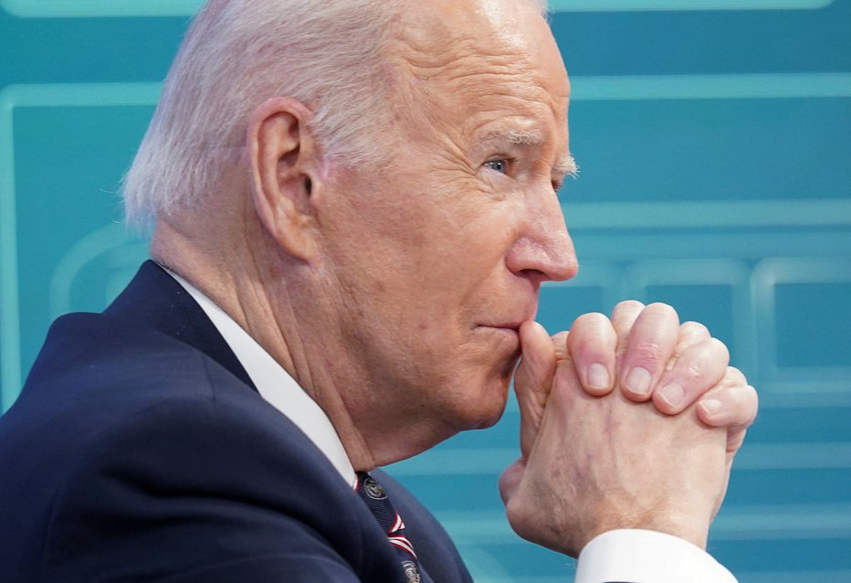 Fotografija: Ameriški predsednik Joe Biden že nekaj časa opozarja pred ruskimi akcijami.  Foto Kevin Lamarque/Reuters
