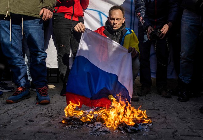 Protest na Poljskem. FOTO: Wojtek Radwanski/AFP
