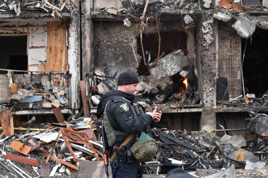 Fotografija: Britanski zunanji minister Ben Wallace trdi, da namerava Rusija zavzeti celotno Ukrajino. FOTO: Genya Savilov/AFP
