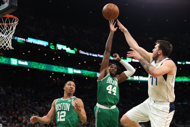 Luka Dončić je bil spet najboljši strelec Dallasa. FOTO: Maddie Meyer/AFP
