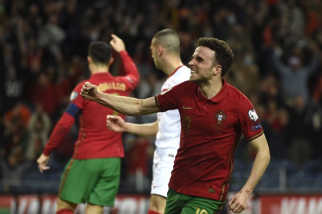 Diogo Jota je podvojil vodstvo Portugalske. FOTO: Miguel Riopa/AFP
