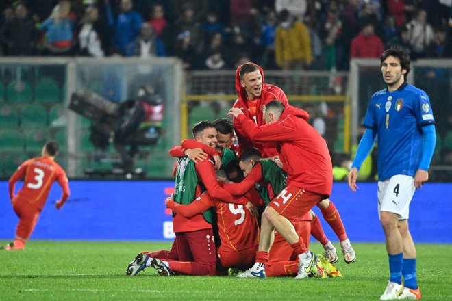 Makedonci so uprizorili podvig na Siciliji. FOTO: Alberto Pizzoli/AFP
