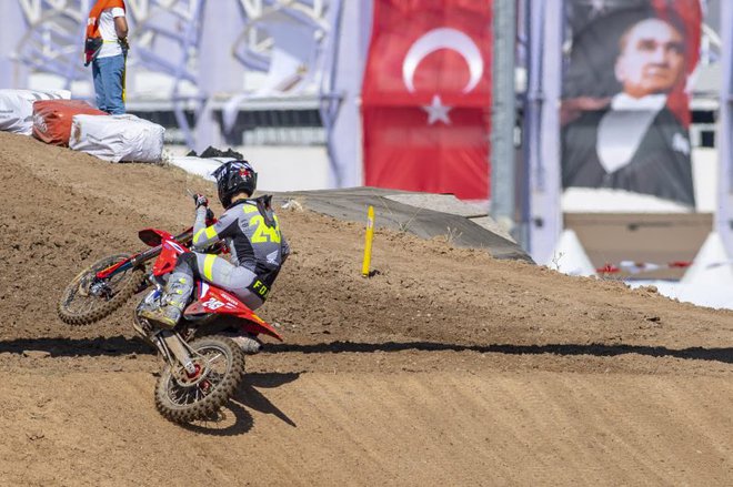 Gajser je tako kot leta 2018 osvojil drugo mesto v Turčiji. FOTO: Honda Racing