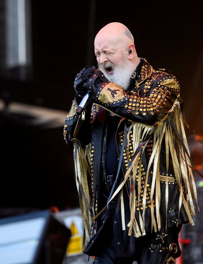 Rob Halford slovi po visokem kričečem vokalu. FOTO: Ritzau Scanpix/Torben

Christensen/ Reuters
