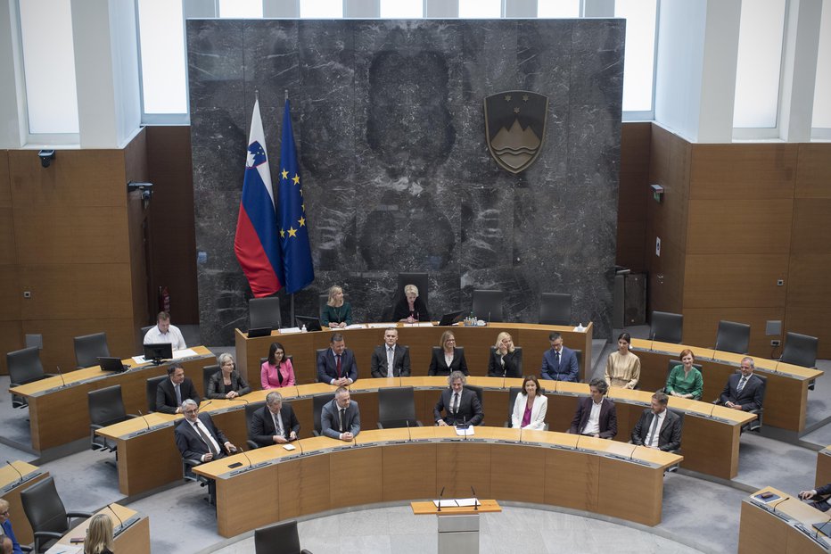 Fotografija: Zakon so podprli v koaliciji, v SDS so napovedali ustavno presojo. FOTO: Jure Eržen, Delo
