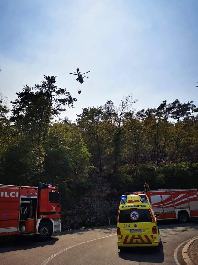 Boj z ognjem na Krasu. FOTO: PGD Vrhnika
