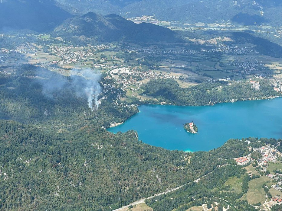 Fotografija: Požar so hitro ukrotili. FOTO: PU Kranj
