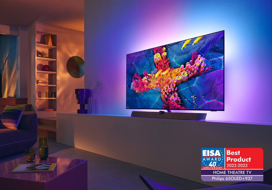 Fotografija: Philips 65OLED+937, najboljši TV za hišni kino FOTO: Philips
