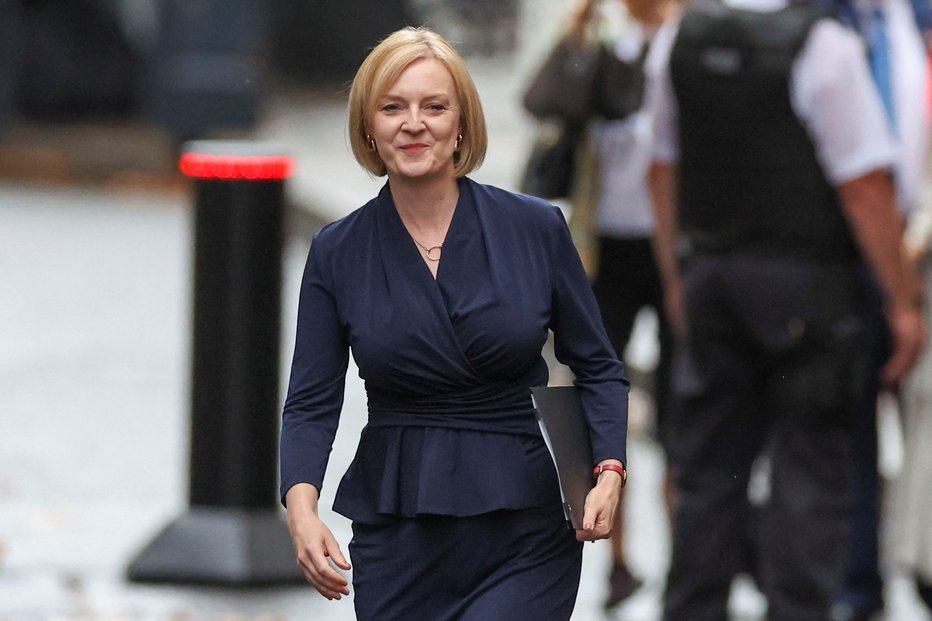 Fotografija: Nova britanska premierka Liz Truss. FOTO: Phil Noble, Reuters
