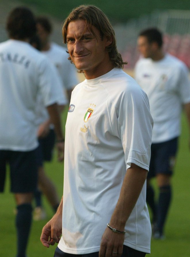 Francesco Totti leta 2004 v Celju FOTO: Matej Družnik
