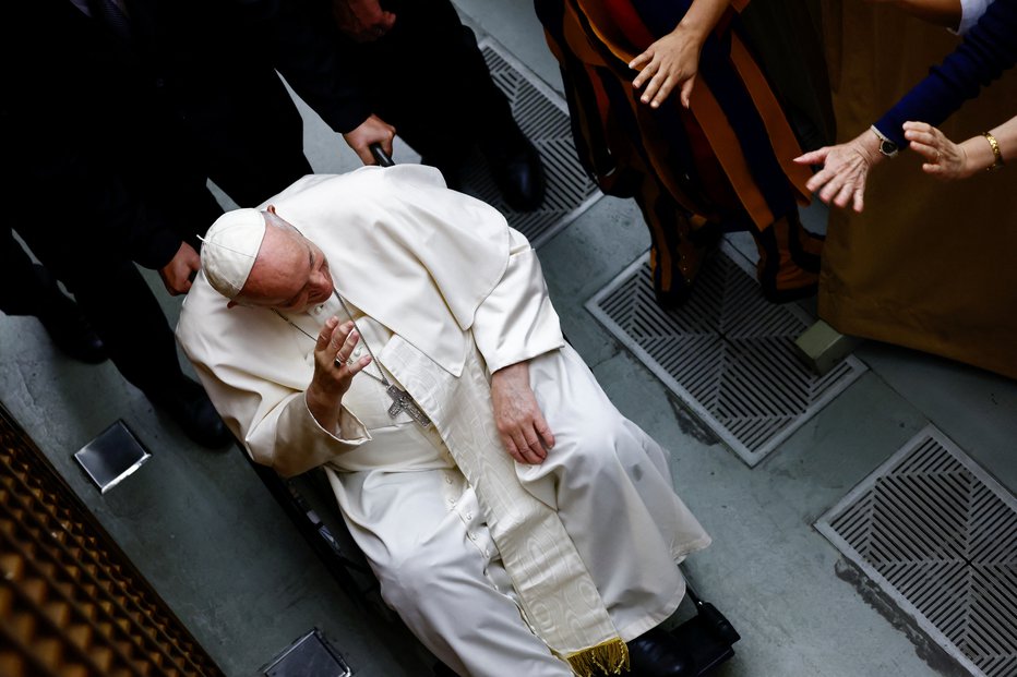 Fotografija: Papež Frančišek FOTO: Yara Nardi/Reuters
