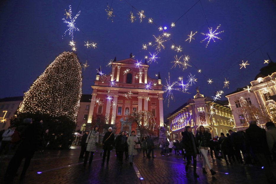 Fotografija: Silvestrovanje v Ljubljani FOTO: Leon Vidic
