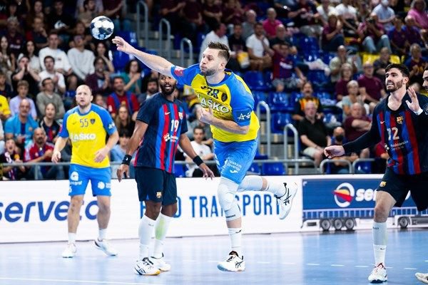 Fotografija: Aleks Vlah v letošnji sezoni blesti v dresu Celja. FOTO: EHF
